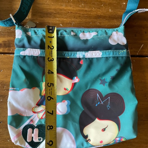 Harajuku Lovers Crossbody Handbag Bag Purse Gwen Stefani Adjustable Pockets - Picture 4 of 9